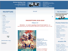 Tablet Screenshot of decinesaquatiqueclub.com